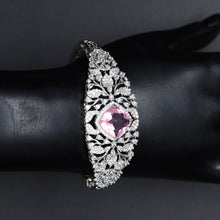 Zircon/AD Silver Polish Bracelet 6836-69