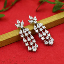 Round Neck Zircon/AD Necklace Set 20215-08