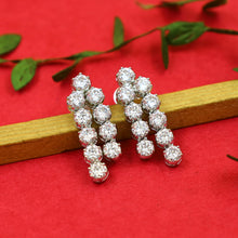 Round Neck 2 Line Zircon/AD Necklace Set 20219-08
