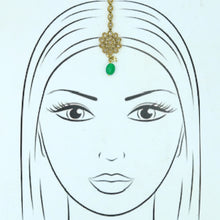 Green Maang Tikka 3070-7135