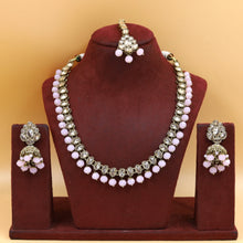 Pink Antique Necklace Set