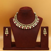 Ruby Kundan Necklace Set