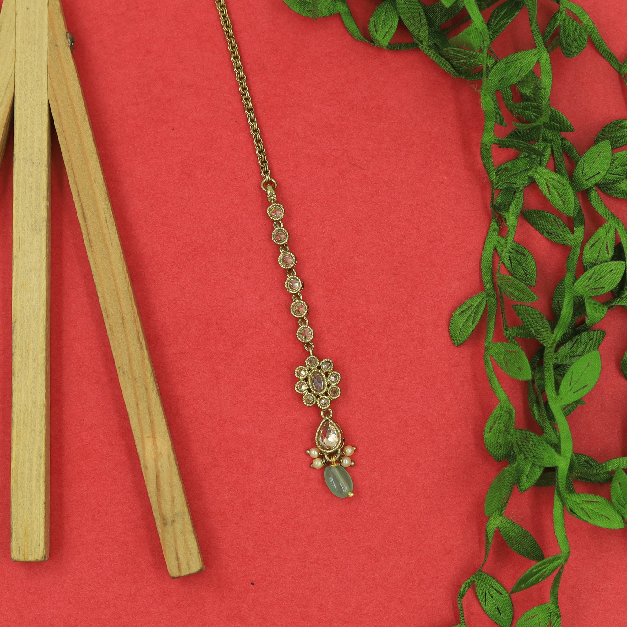 Mint Maang Tikka 3084-7149