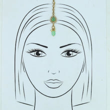 Antique Mint Green Maang Tikka 10090-5420