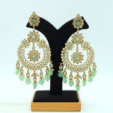 Mint Green Antique Earrings  12866-9453