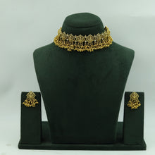 Choker Temple Necklace Set 12121-28