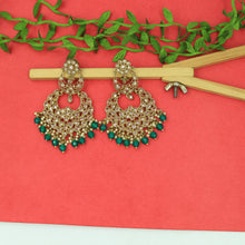 Green Antique Earrings 12843-9418