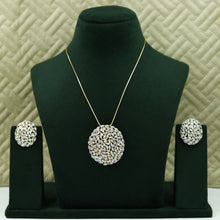 Gold Plated Zircon/AD Pendant Set 8908-3014