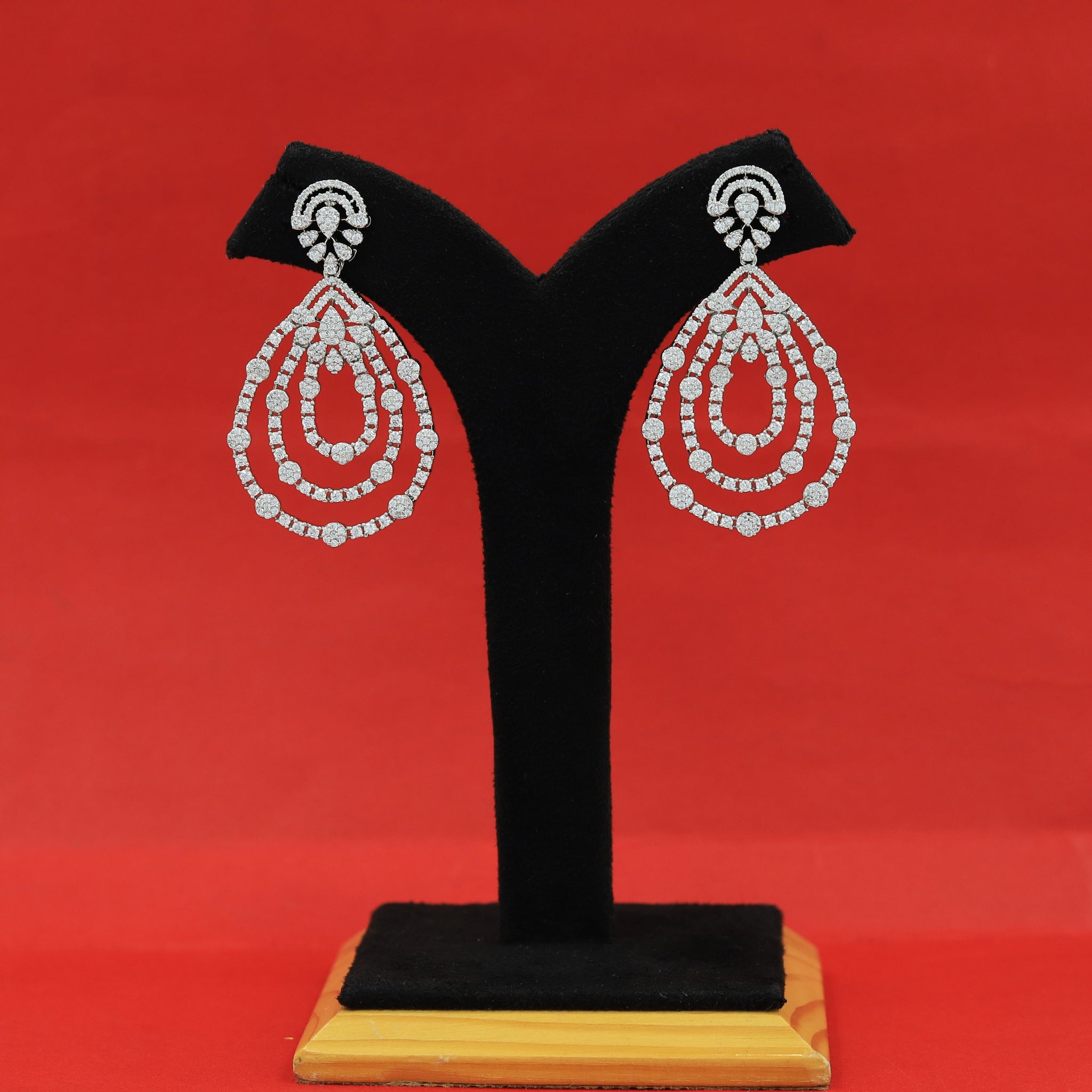 Danglers Zircon/AD Earring 16272-69