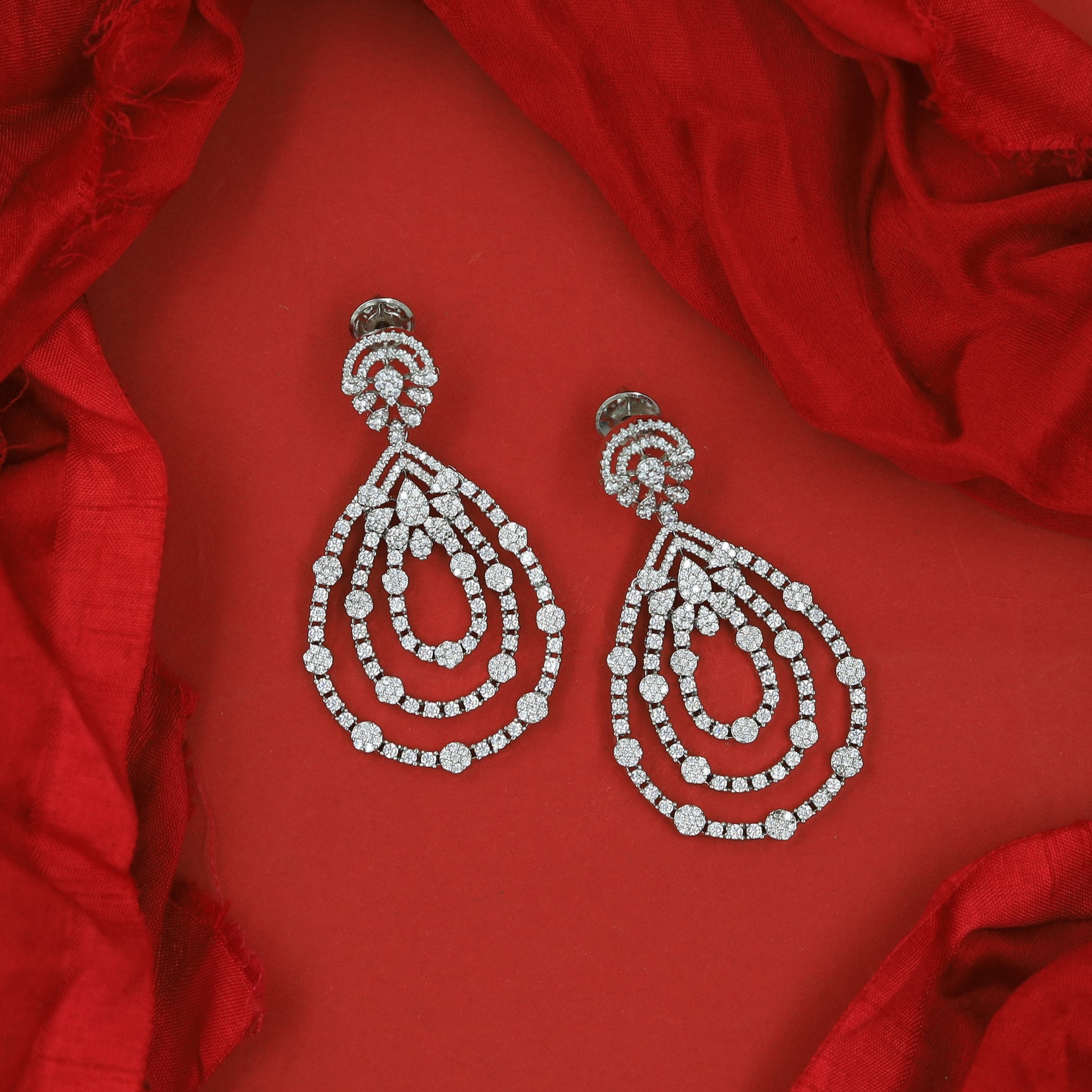 Danglers Zircon/AD Earring 16272-69