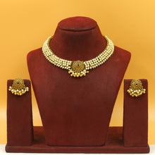 Round Neck Pearl Antique Necklace Set 20695-28