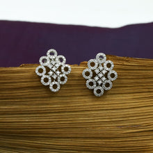 Silver Finish Zircon/AD Pendant Set 5559-100