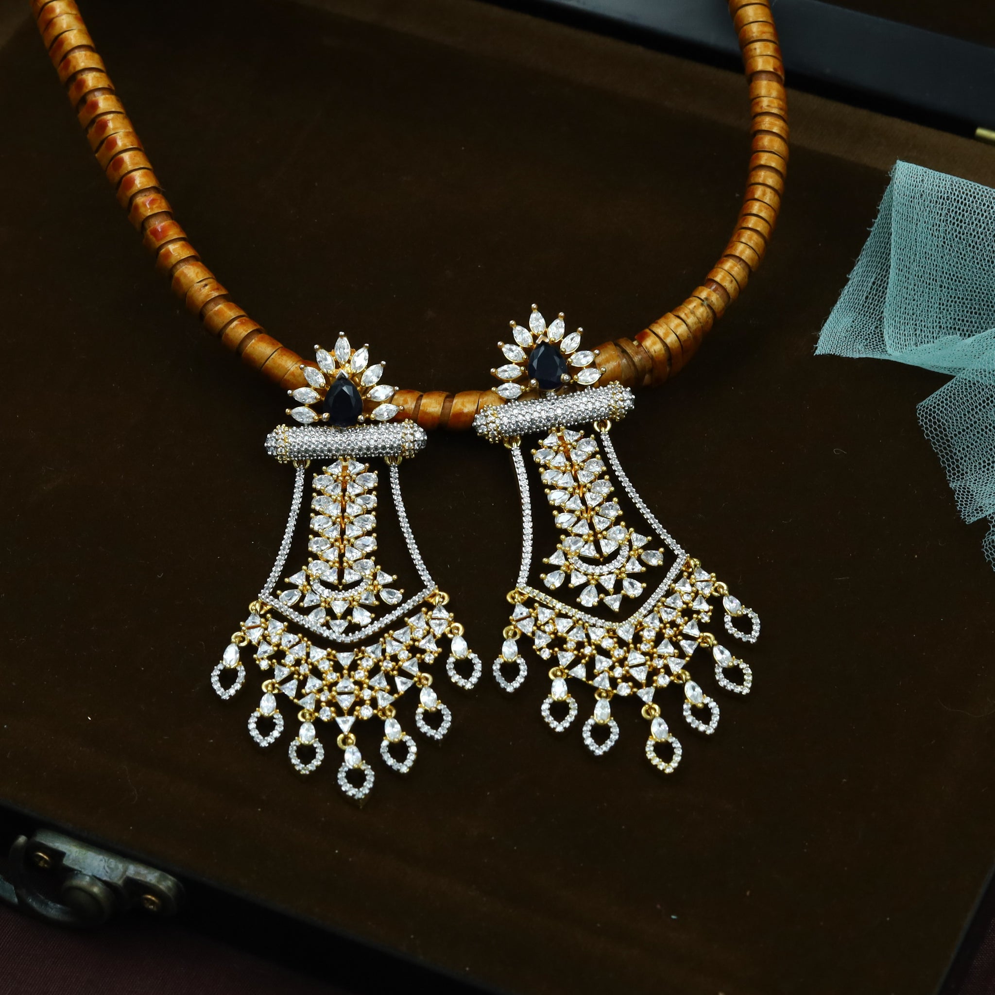 Stylish Zircon/AD Danglers 6558-1225