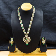 Long Neck Polki Necklace Set 10994-21