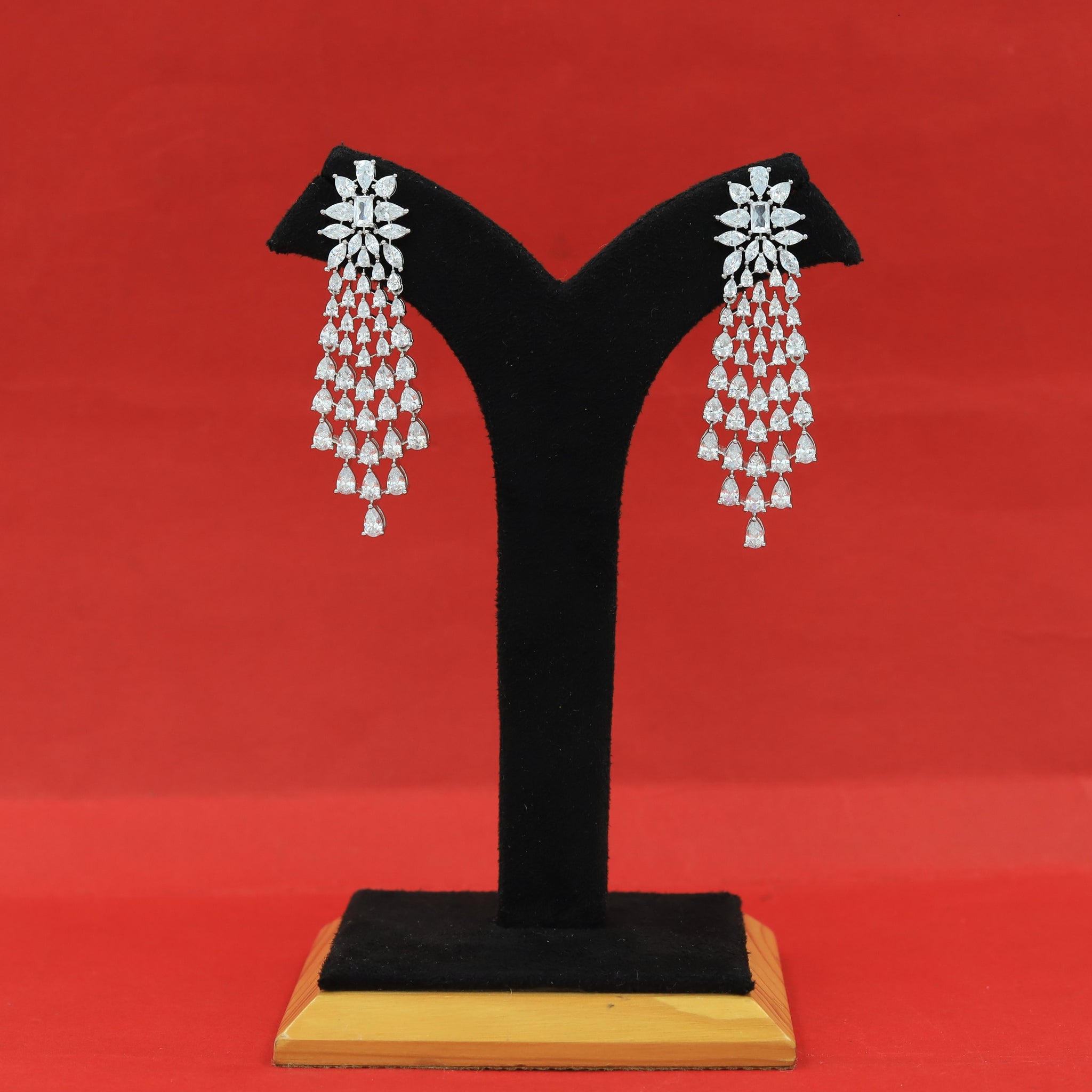 Danglers Zircon/AD Earring 16266-69