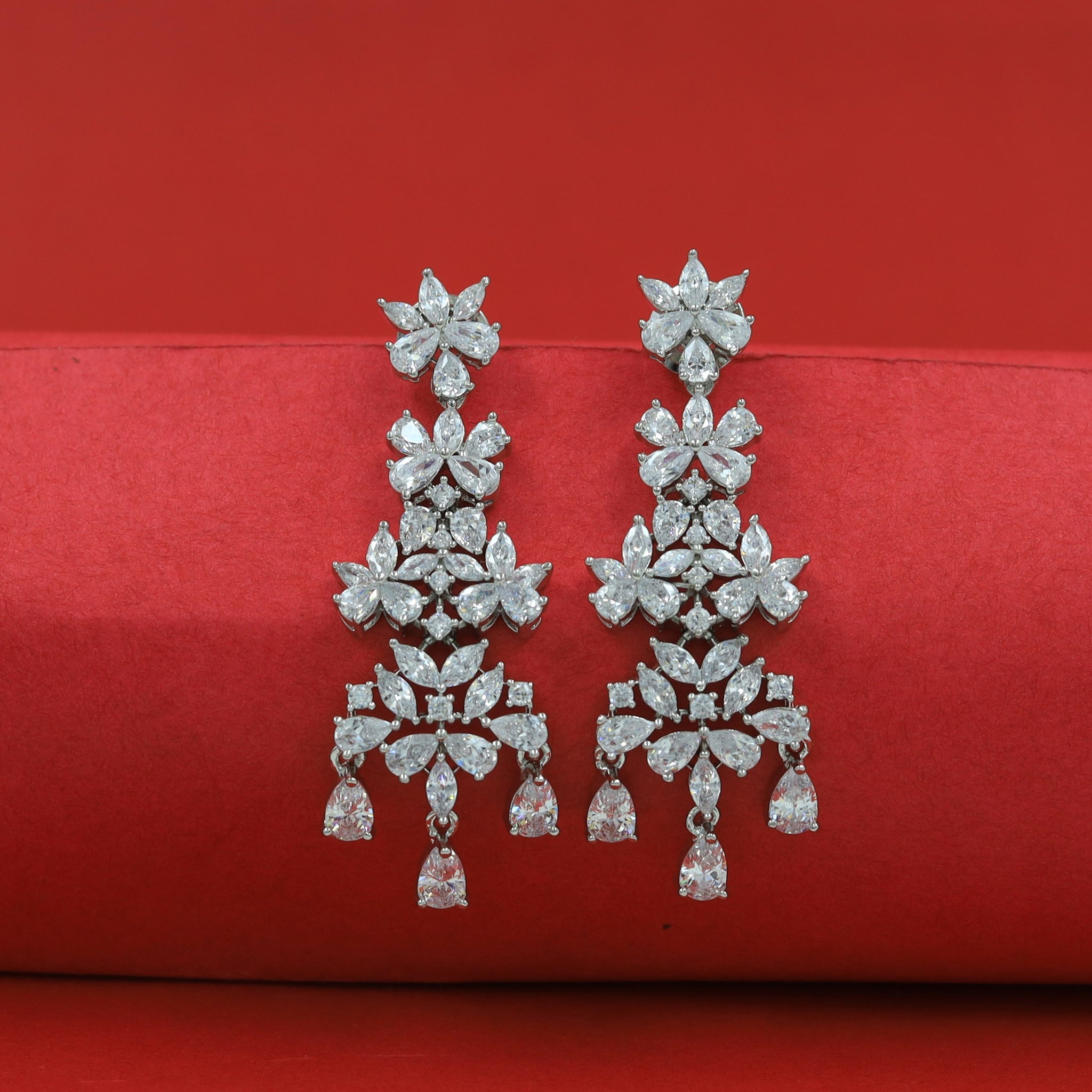 Danglers Zircon/AD Earring 16253-69