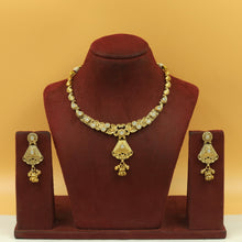 V Neck Antique Necklace Set 21539-94