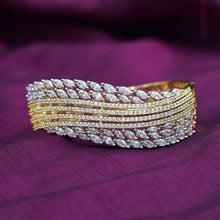 Gold plated zircon/AD bracelet 9283-3974