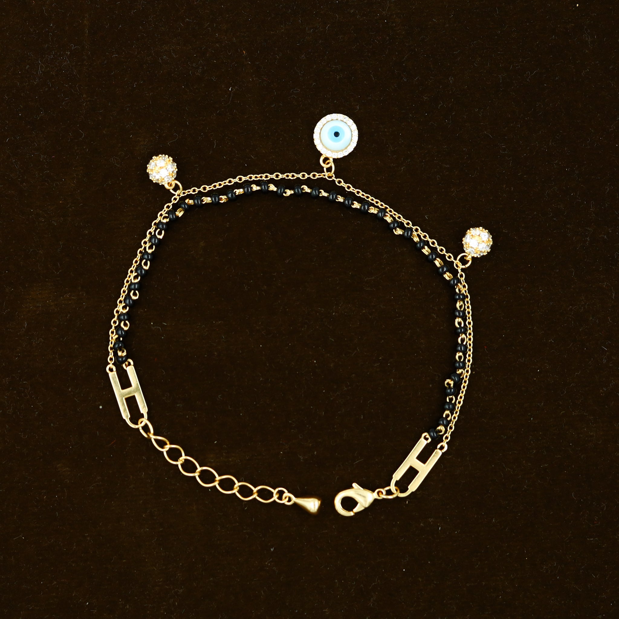 Zircon/AD Mangalsutra Bracelet 12734-05