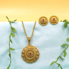 Designer Antique Pendant Set 21122-28