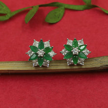 Round Neck Zircon/AD Necklace Set 22536-100