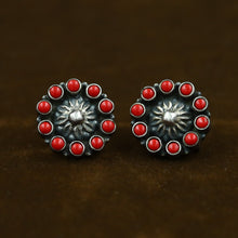 925 Pure Silver Earring Red 5998-1064