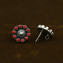 925 Pure Silver Earring Red 5998-1064