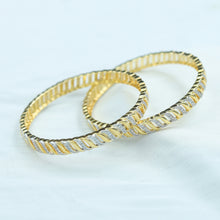 Gold Plated Zircon/AD Bangles/Kada 9108-3453