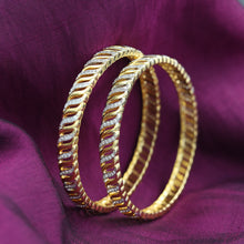Gold Plated Zircon/AD Bangles/Kada 9108-3453