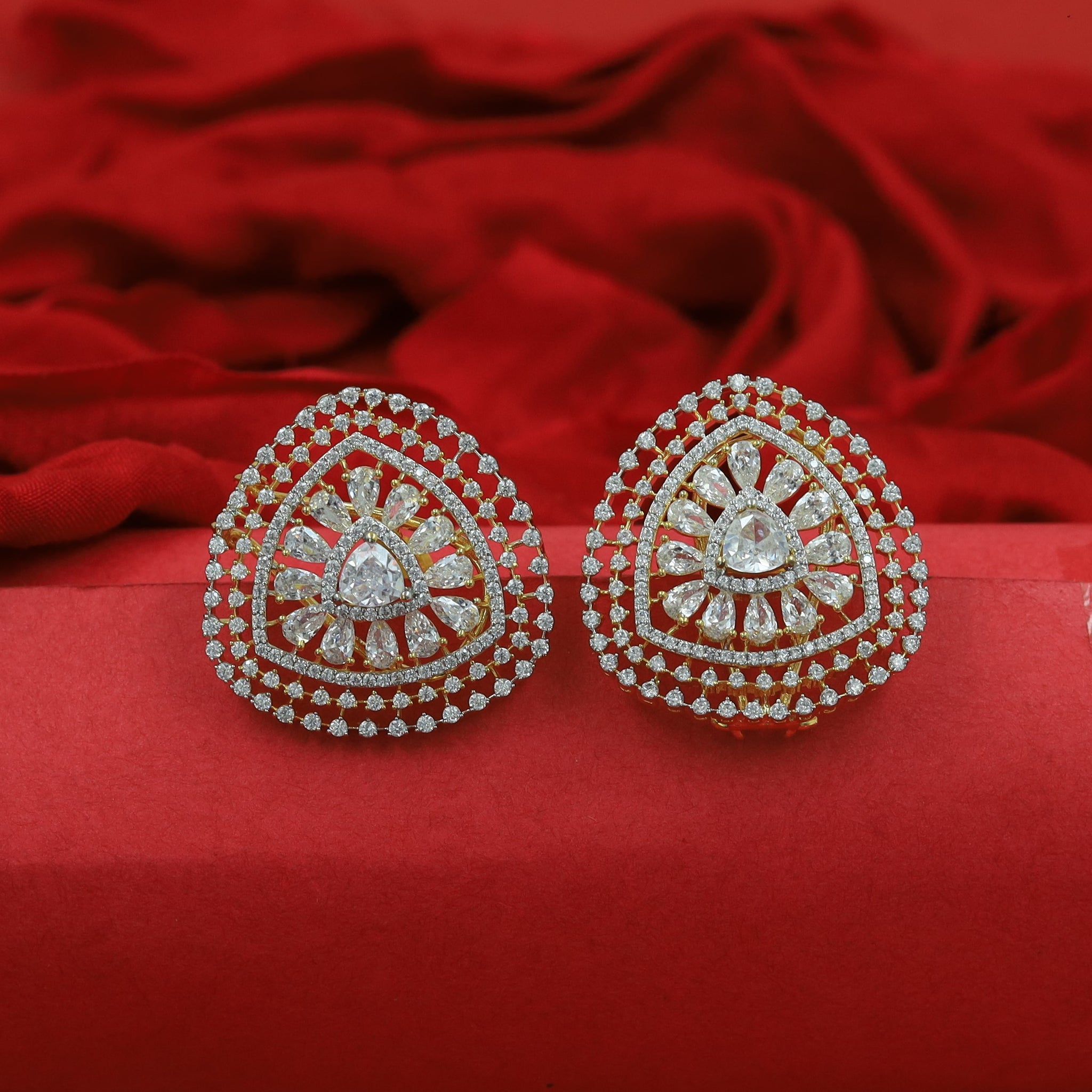 Tops/Studs Zircon/AD Earring 16264-69