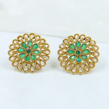 Green Gold Look Earring 19119-6301
