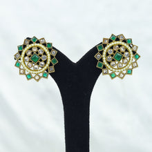 Green Antique Earrings 18016-5198