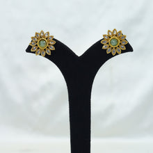 Mint Green Gold Look Earring 19108-6290