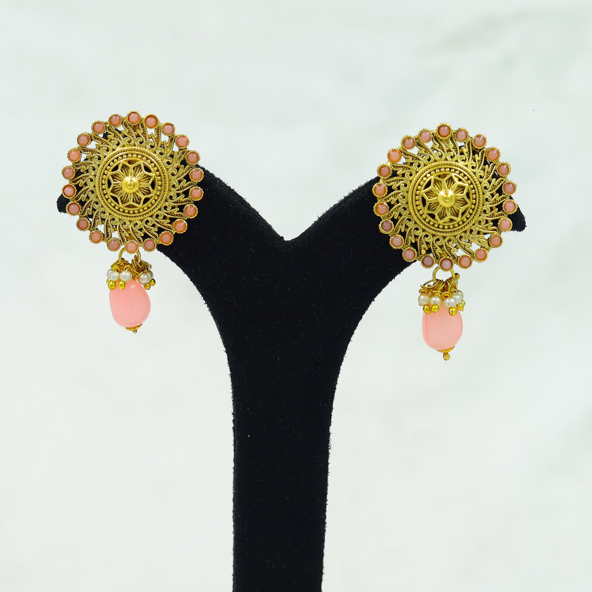 Pink Gold Look Earring 18686-5868