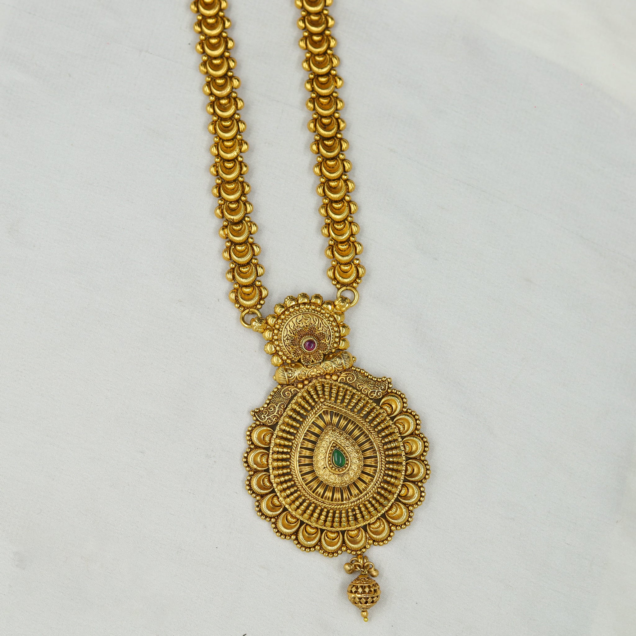 Long Neck Antique Necklace Set 11835-28