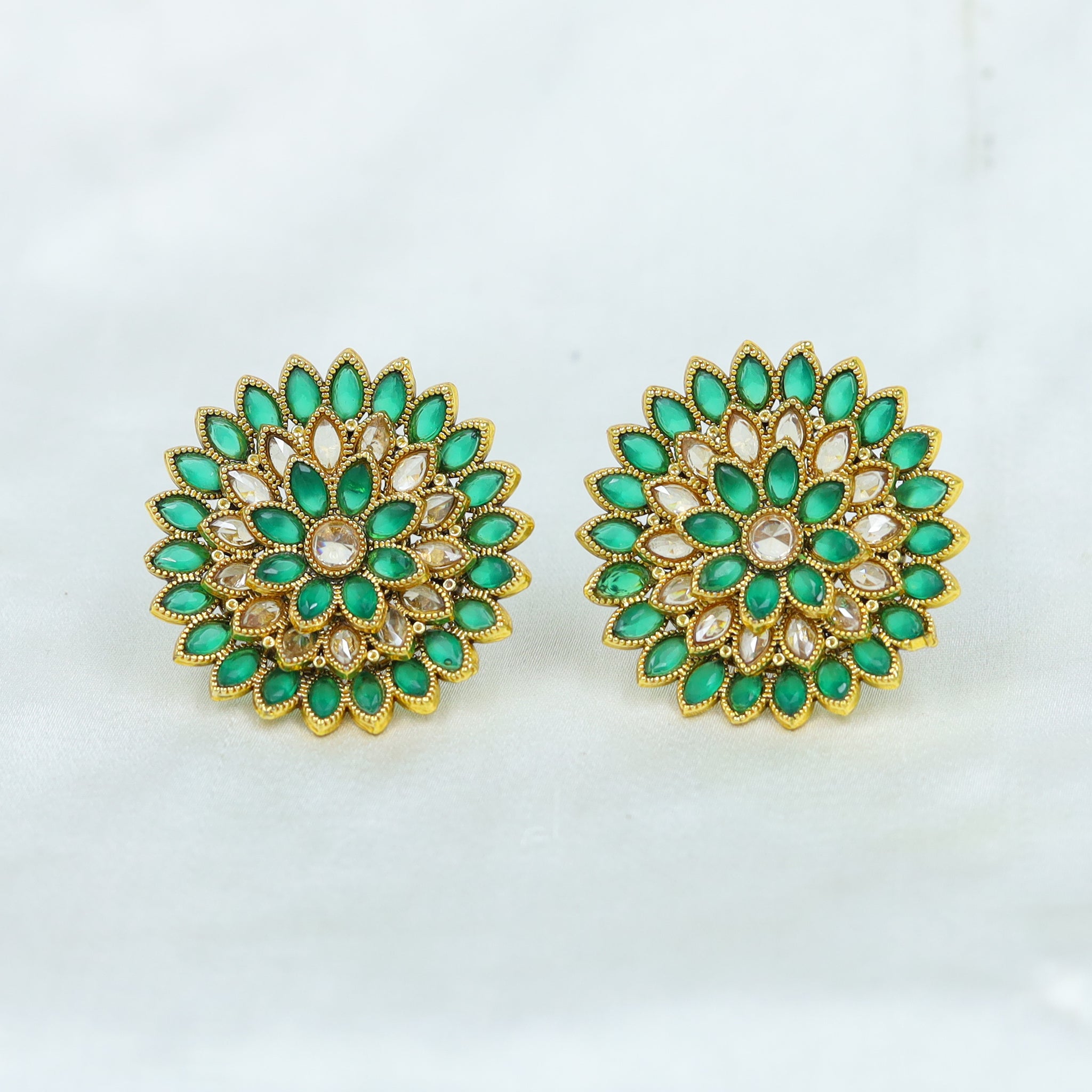 Green Gold Look Earring 18698-5880