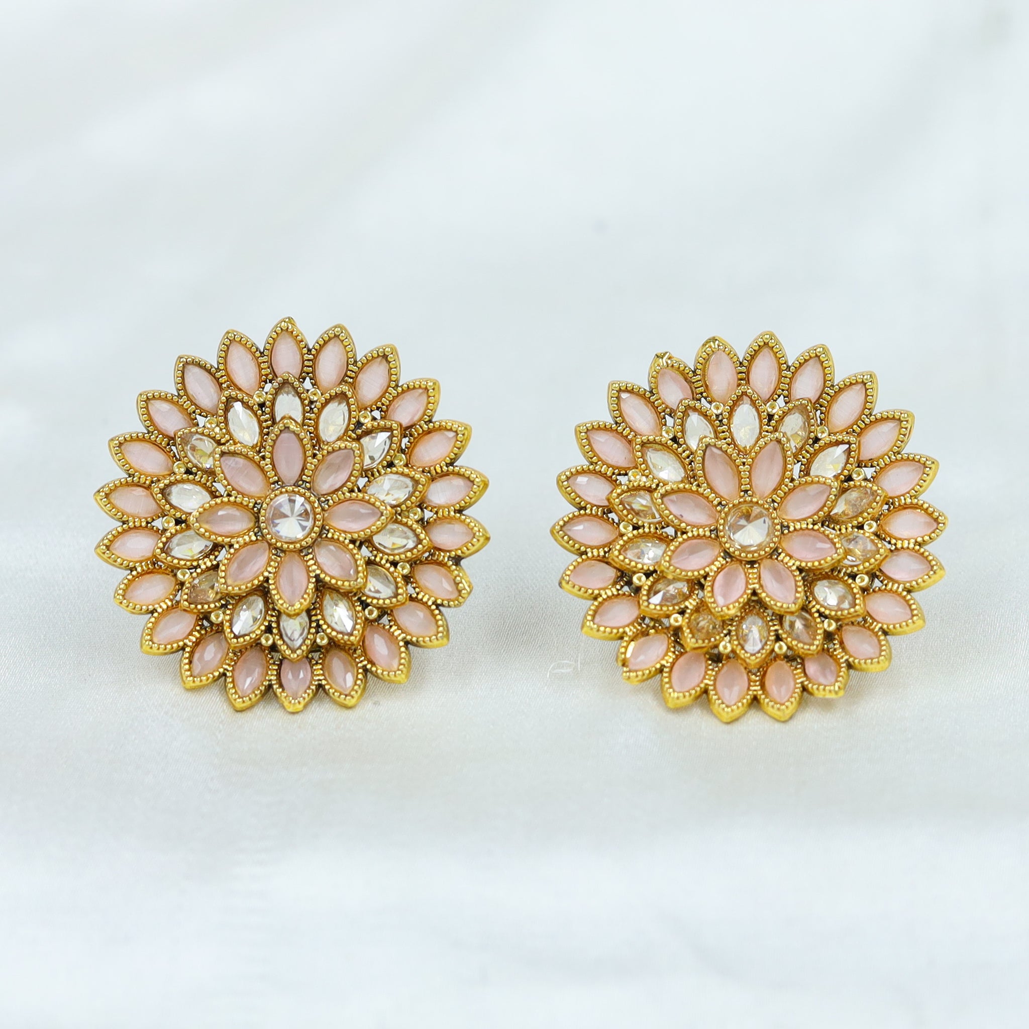 Pink Gold Look Earrings 18701-5883