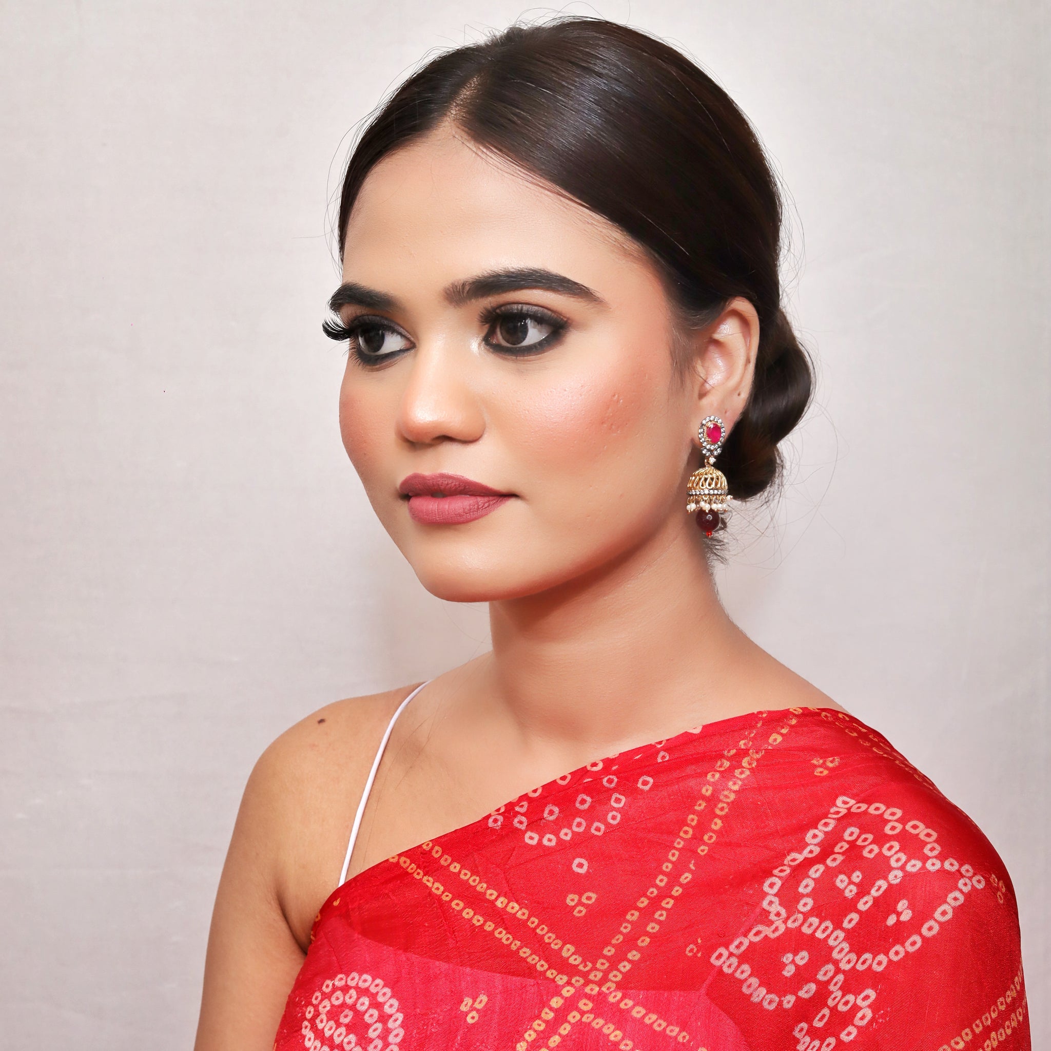 Gold plated jhumki Earring 9397-100 - Dazzles Jewellery