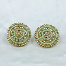 Mint Green Antique Earrings 18036-5218