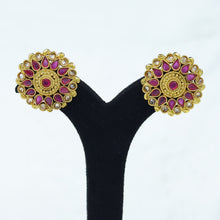 Ruby Gold Look Earring 19082-6264