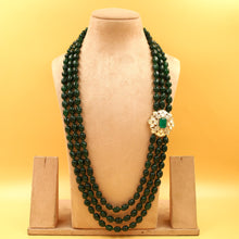 Three Line Pearl Necklace Set 20487-80