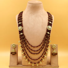 Long Neck Antique Necklace Set 18977-21