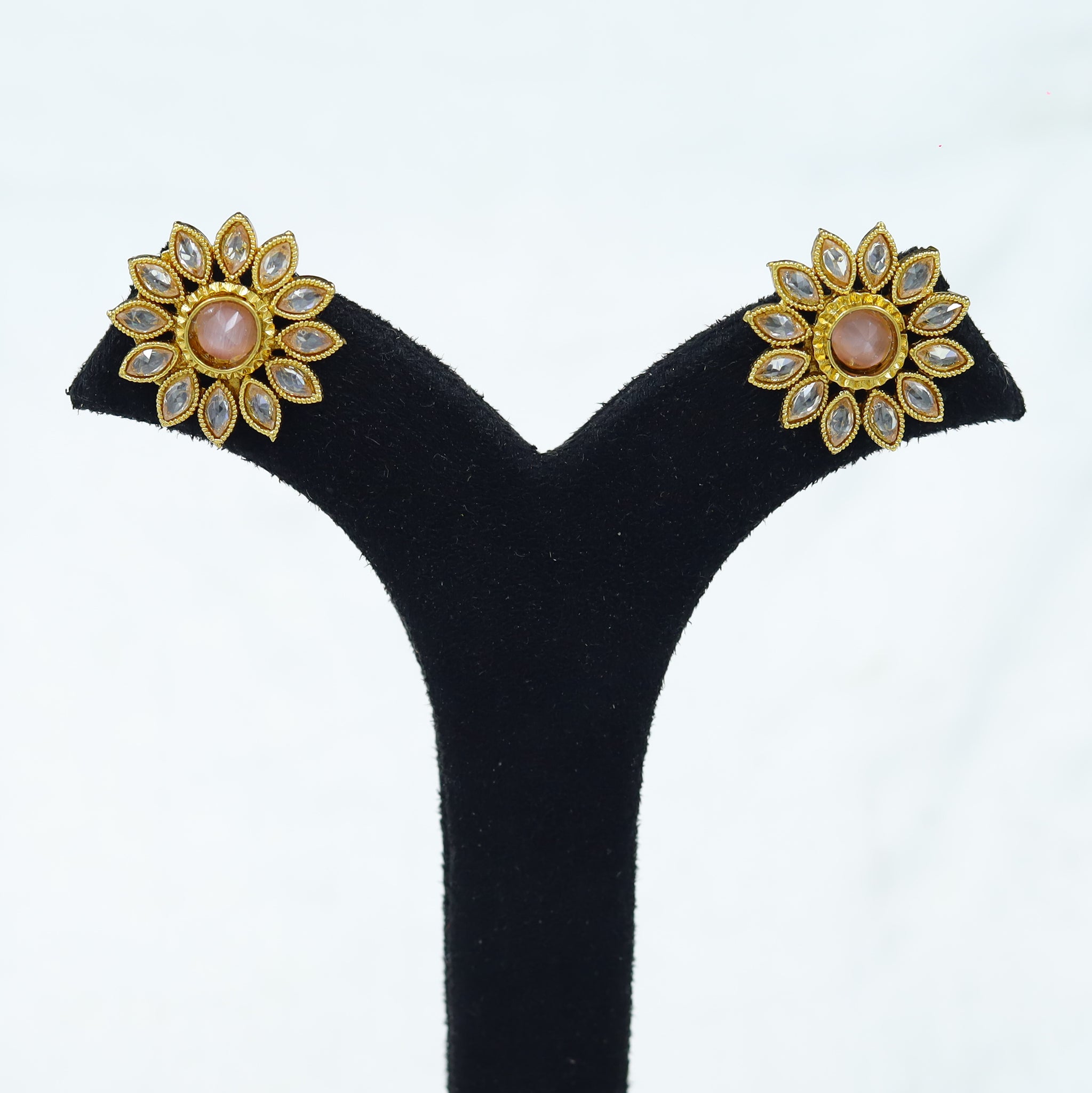 Pink Gold Look Earring 19111-6293