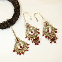 Chandbali Antique Earring Tika Set 6900-28