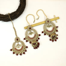 Chandbali Antique Earring Tika Set 6900-28