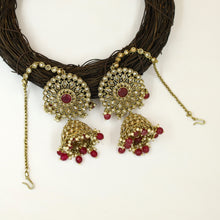 Ruby Mehandi Polish Jhumki 2861-6926
