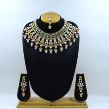 Bridal Polki Necklace Set 19289-21