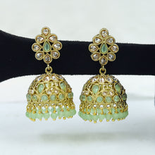 Mint Green Antique Earrings 19825-7009