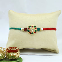 Kundan Meenakari Men's Rakhi Hand Made In India 20312-100