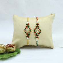 Kundan Bracelet Rakhi Set Hand Made In India 20314-100
